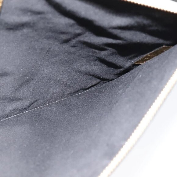 FENDI Clutch Bag Leather Brown Gold Auth mr1110V - Picture 14 of 16